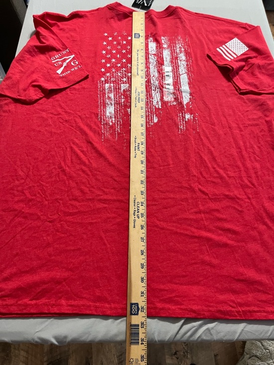 Men's Red Grunt Style 4X 1776 Graphic Short Sleeve Shirt - Picture 4 of 5
